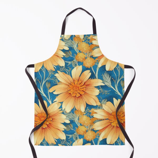 Item preview, Marigold Flowers Pattern Print designed and sold by ThePurpleMelon.