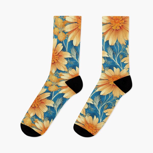 Item preview, Marigold Flowers Pattern Print designed and sold by ThePurpleMelon.