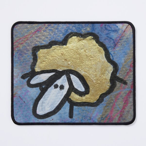 Item preview, UnFolding the Ewe-niverse #10 mixed media and ink painting of sheep designed and sold by ChillonLeachArt.