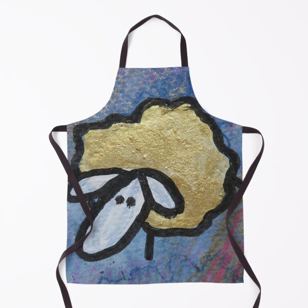 Item preview, UnFolding the Ewe-niverse #10 mixed media and ink painting of sheep designed and sold by ChillonLeachArt.