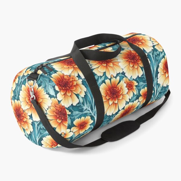 Item preview, Marigold Flowers Pattern Print designed and sold by ThePurpleMelon.