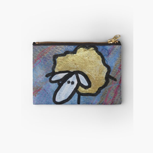 Item preview, UnFolding the Ewe-niverse #10 mixed media and ink painting of sheep designed and sold by ChillonLeachArt.