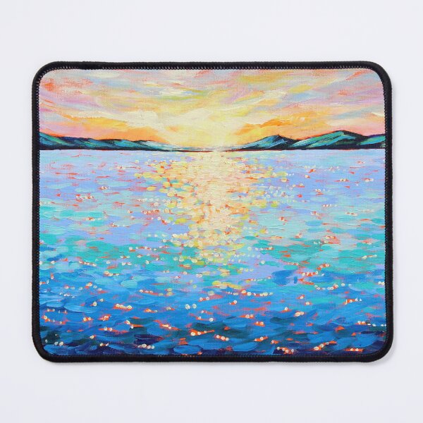 Item preview, Sparkling Dawn Sea Painting designed and sold by EveiArt.