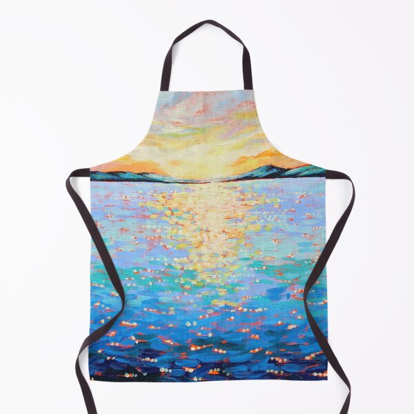 Item preview, Sparkling Dawn Sea Painting designed and sold by EveiArt.