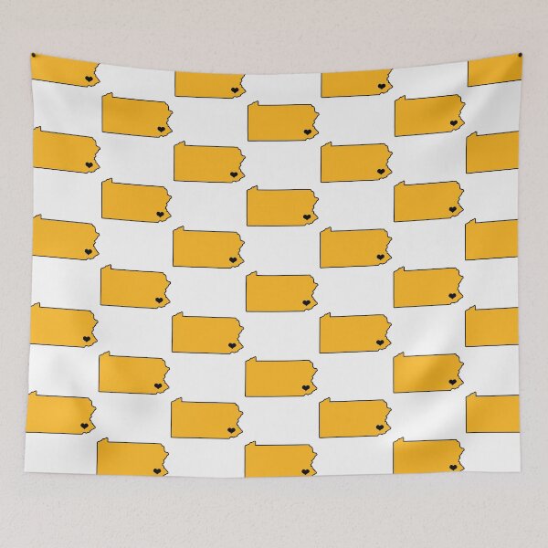 Item preview, Pennsylvania Black and Gold I Love PA State designed and sold by magentasponge.