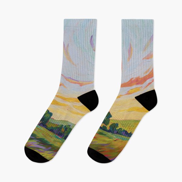 Item preview, Australian Green Impressionist Landscape Painting designed and sold by EveiArt.