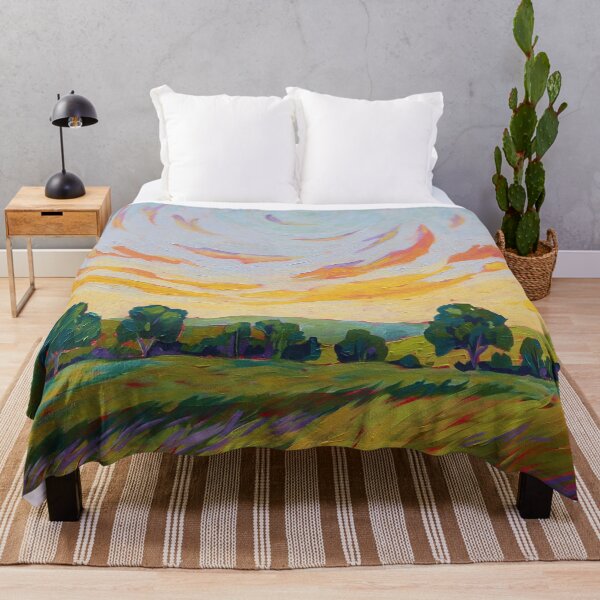 Item preview, Australian Green Impressionist Landscape Painting designed and sold by EveiArt.