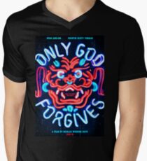 Nur Gott vergibt T-Shirt mit V-Ausschnitt
