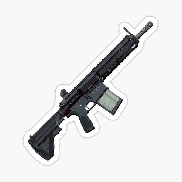 Vista previa del artículo con la obra «HK417», diseñado y vendido por TortillaChief.