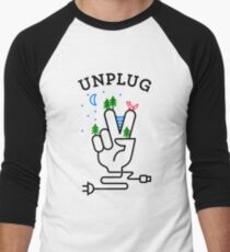 UNPLUG Men's Baseball ¾ T-Shirt