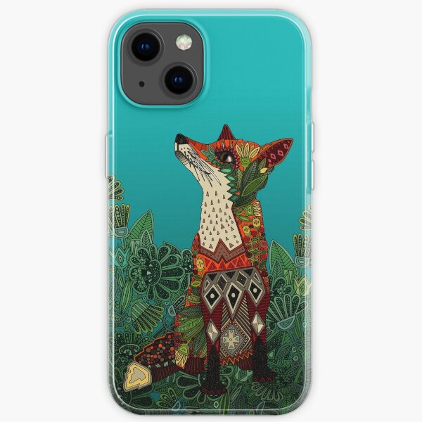 floral fox iPhone Soft Case