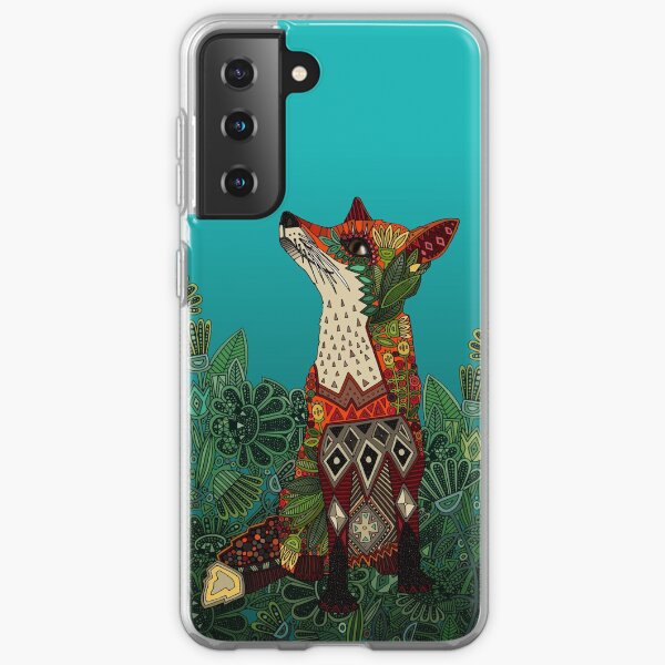 floral fox Samsung Galaxy Soft Case