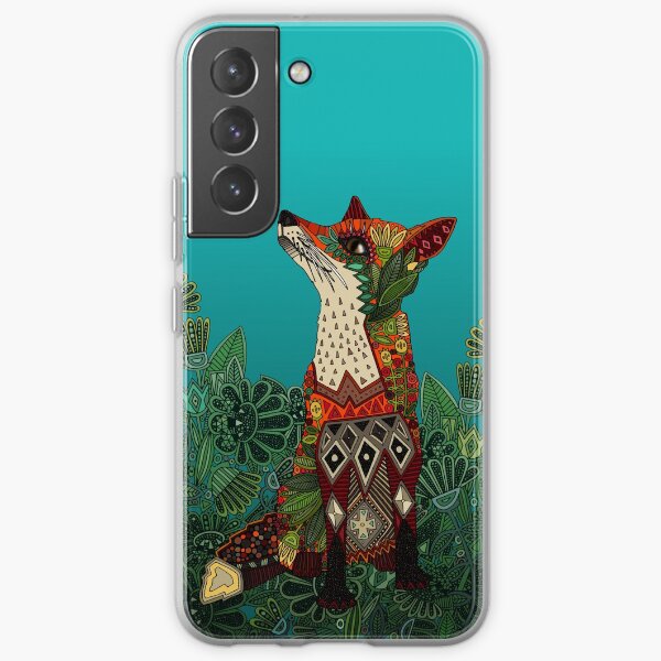 floral fox Samsung Galaxy Soft Case