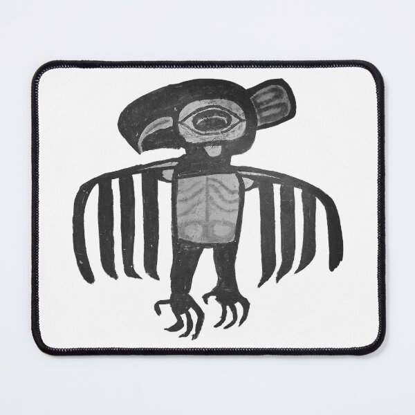 Item preview, Mystical Native American Black Raven Spirit on White designed and sold by Spirit-World.