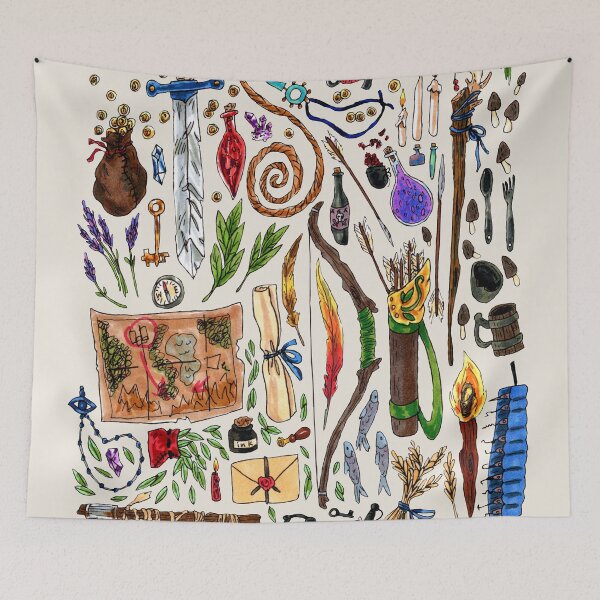 Item preview, Fantasy Supplies Marker Illustration designed and sold by arlieopal.