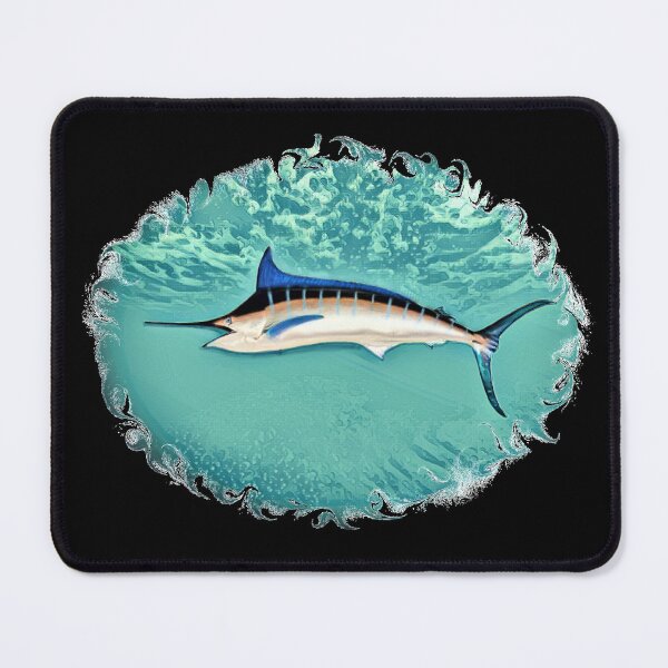 Item preview, Blue Marlin Framed In Turquoise Waves designed and sold by Heathermarie321.