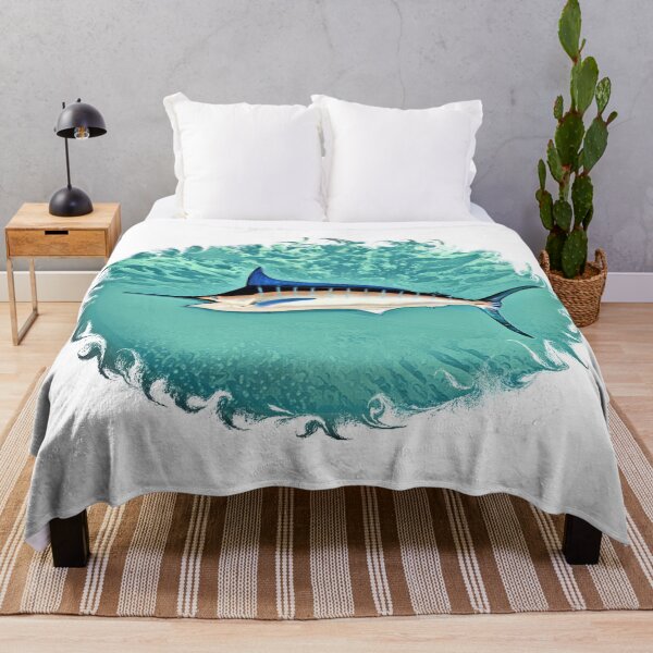 Item preview, Blue Marlin Framed In Turquoise Waves designed and sold by Heathermarie321.