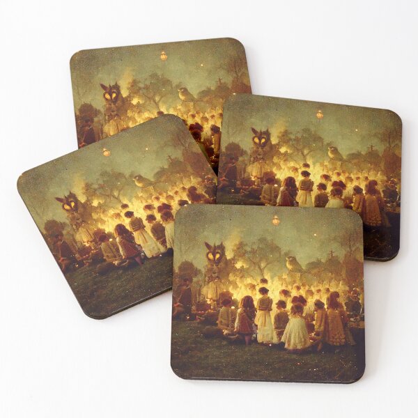 Item preview, Secret Society Children of the Owls Mystery Cult Gather in the woods designed and sold by MysticAlgorithm.