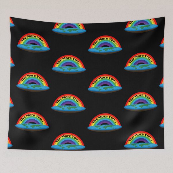 Item preview, the more you know flat earth, flat earther, flat earth funny, flat earth  designed and sold by AkBrokeBikes.