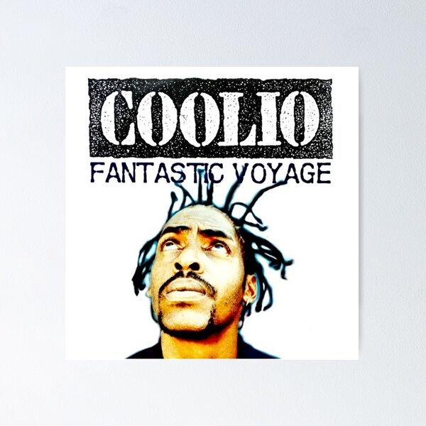 Coolio - Gangsta's Paradise // Lyrics // 90's // Rap // A3 // A4 // A5 /  Typography // Poster / Wall Art / Present / Print // Monochrome //