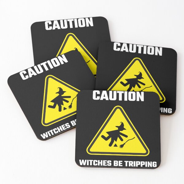 Item preview, Halloween Print - Witches be tripping funny print (Black) designed and sold by CreepyCurator.