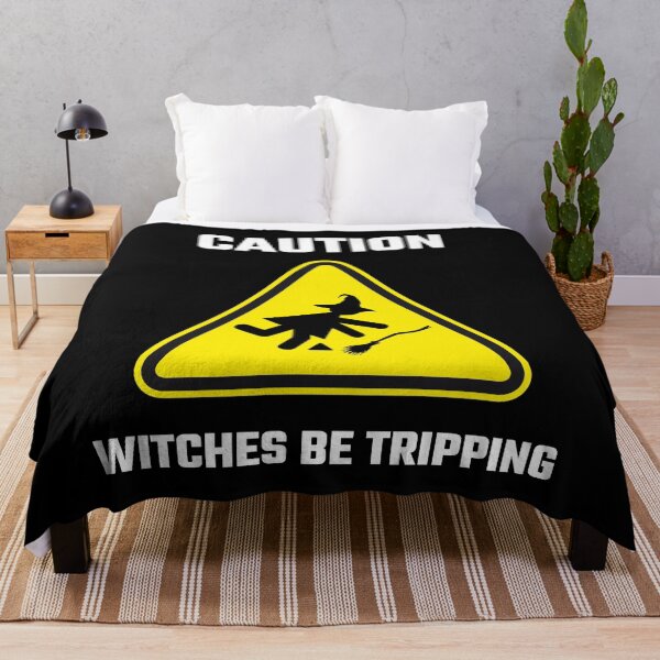 Item preview, Halloween Print - Witches be tripping funny print (Black) designed and sold by CreepyCurator.