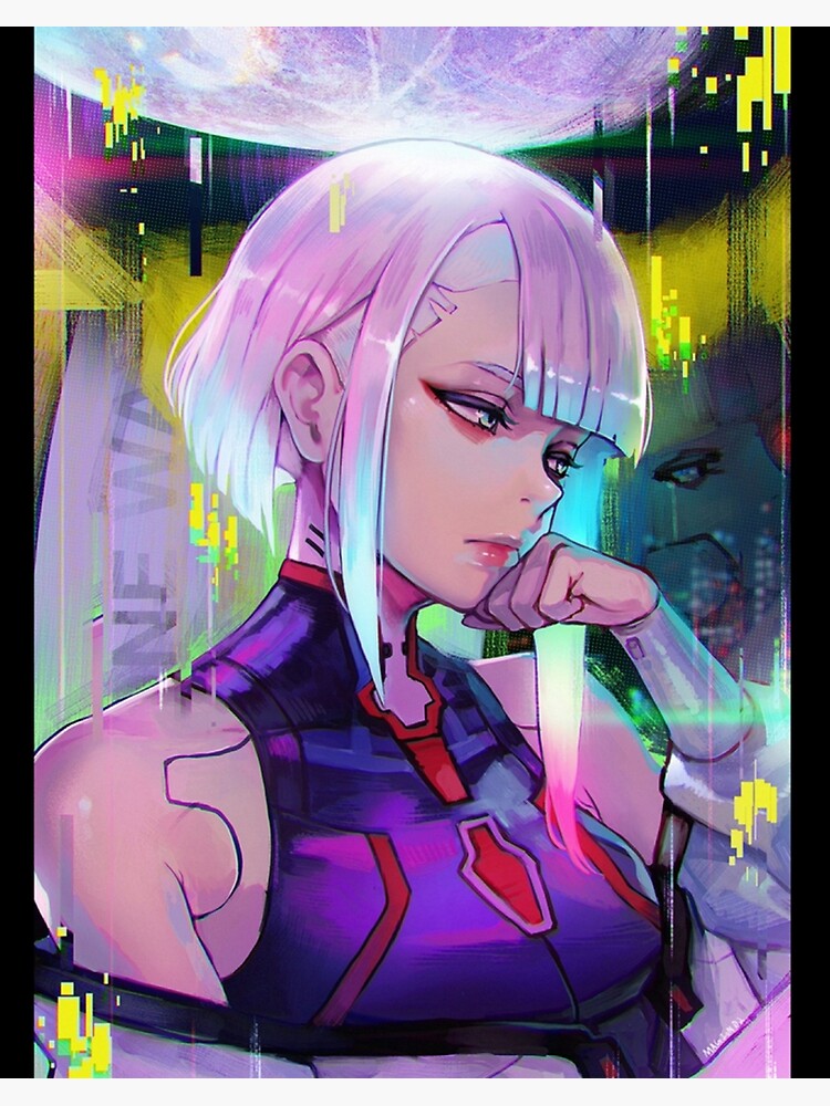 Cyberpunk Edgerunners - Lucy shocked | Art Board Print