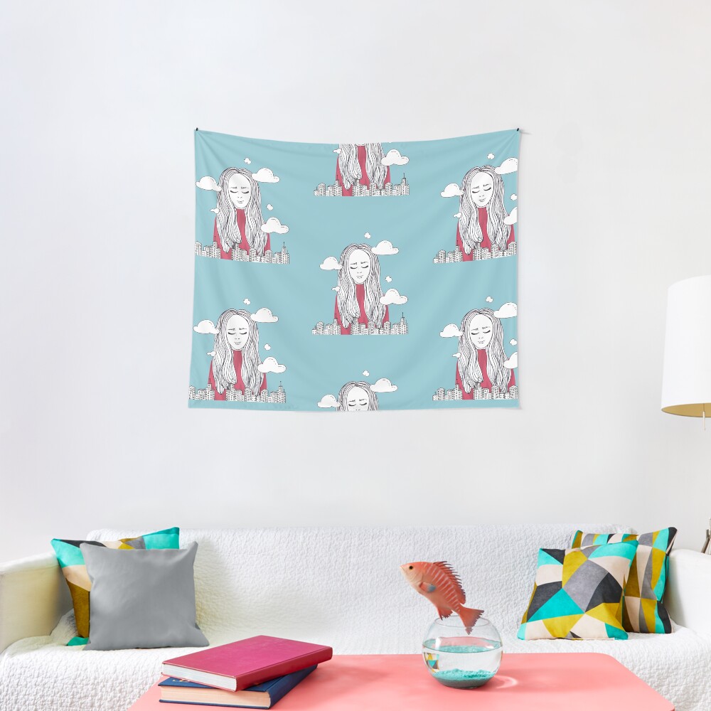 Daydreaming - Head in the clouds Tapestry