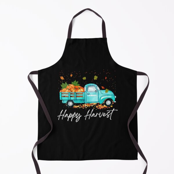 Artikelvorschau, Damen Happy Harvest Herbstsaison Kürbis Truck Thanksgiving Vintage T-Shirt mit V-Ausschnitt entworfen und verkauft von RandieSanquene.