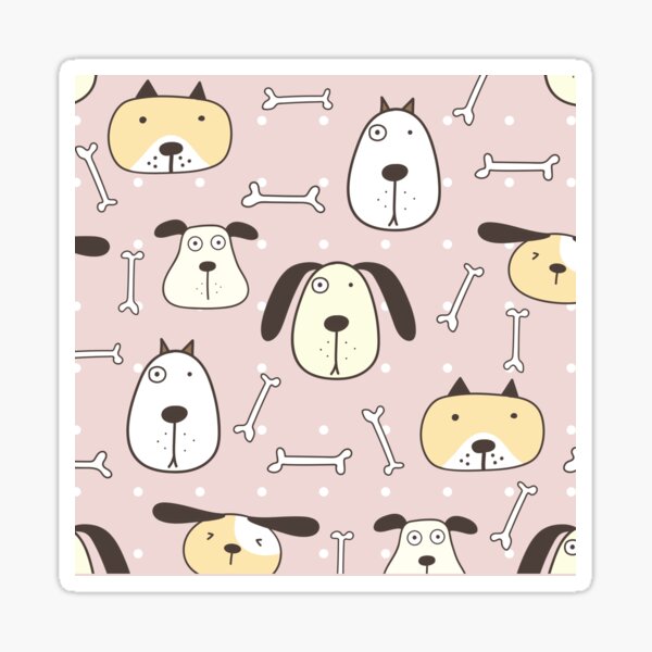 Item preview, Dogs, dog design, cute dogs, dog sticker, dog pillow, dog bowl, designed and sold by animalbunch7.