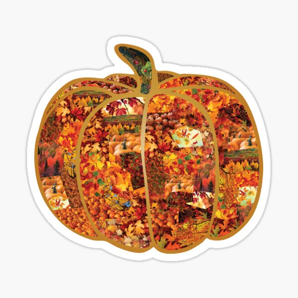 Item preview, Autumn Pumpkin Collage designed and sold by aecdesign.