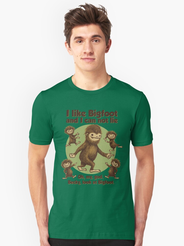Alternate view of I like Bigfoot Slim Fit T-Shirt