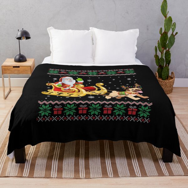 Item preview, Pug Santa Xmas Light Funny Dog Christmas Pajama Women Kids designed and sold by Staroverovsemyo.