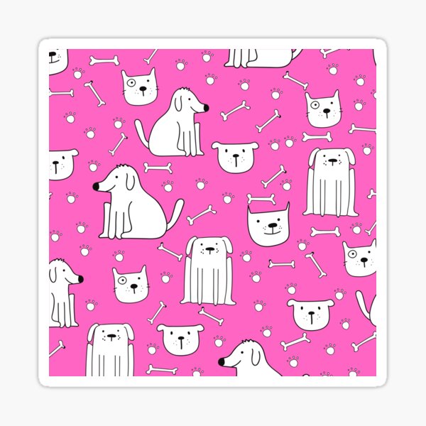 Item preview, cute dogs, dog posters, dog stickers, dog design dog pillows designed and sold by animalbunch7.