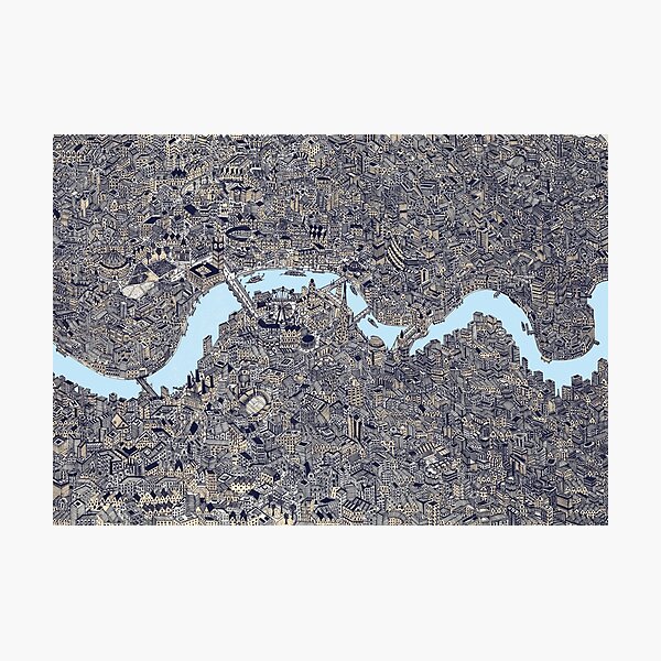 Item preview, London Map Drawing color designed and sold by oliver polanski.