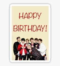 Bts birthday card Sticker