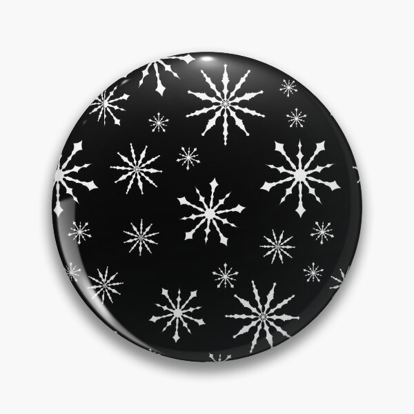 Item preview, Black and White Snowflake Pattern designed and sold by SilentNoiseArt.