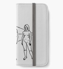 Wir kommen in Frieden - Hippy Botschaft an fremde Zivilisationen iPhone Flip-Case/Hülle/Klebefolie