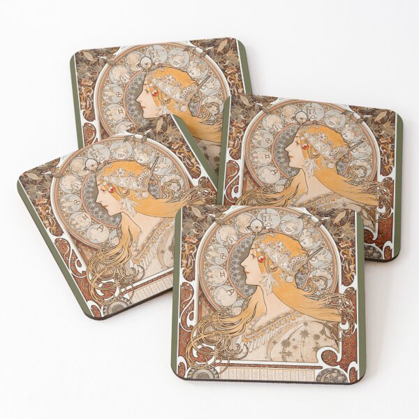 Item preview, BEST SELLER - Famous paintings - Alphonse Maria Muchas Zodiaque Classic designed and sold by CarolinHamm.