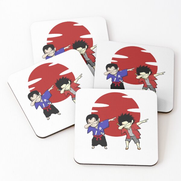 Item preview, Fansart Manga Mugen x Jin Samurai Dabbing Sunset designed and sold by Derosajoehalpin.