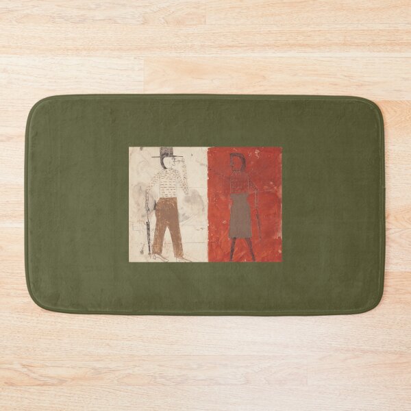 Item preview, Bill Traylor Man on White Woman on Red Classic designed and sold by CarolinHamm.