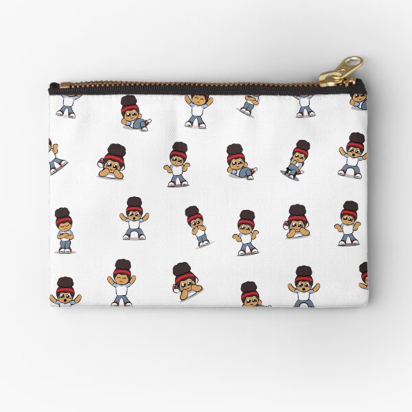 Sneaky Sophie Classic Print Zipper Pouch