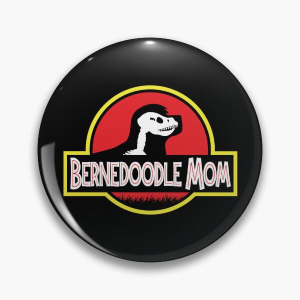 Item preview,  (For Dark Background) Jurassic Bernedoodle Mom designed and sold by More Cute Dogs.