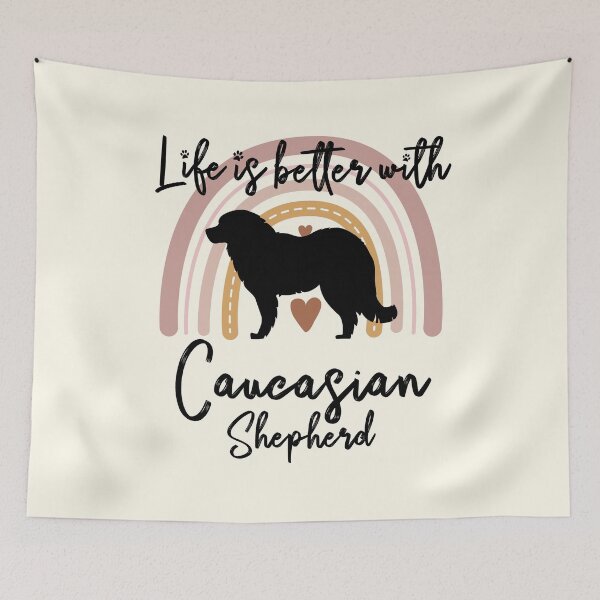 Item preview, Caucasian Shepherd Dog Rainbow Aesthetic Boho designed and sold by rafaeltto.