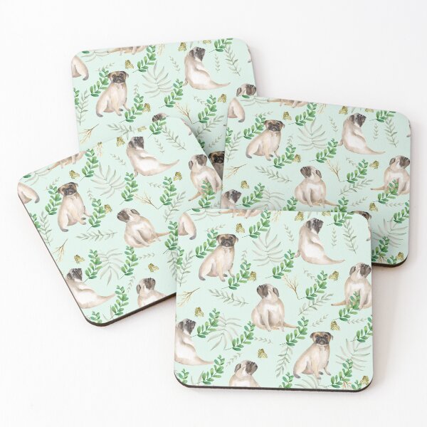Item preview, cute pug, dogs, dog, pet, pet stickers, dog wall art, little dog, dog bowl, designed and sold by animalbunch7.