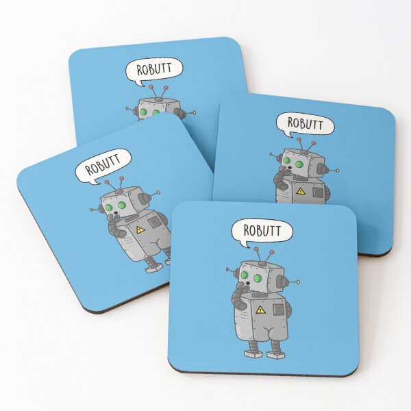 Item preview, Robutt - Robot Butt Pun designed and sold by LEFDDesigns.