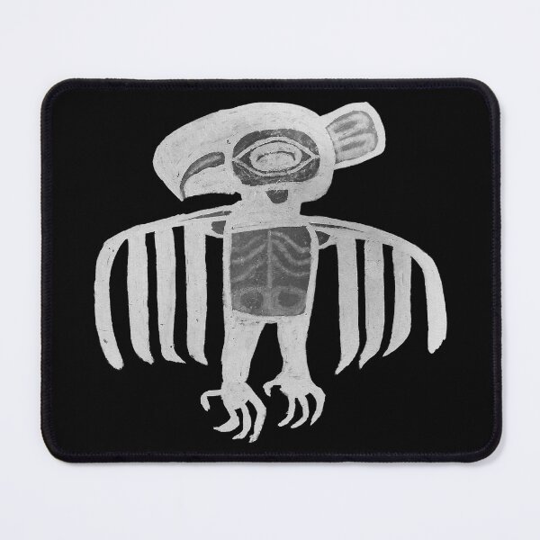 Item preview, Mystical Native American White Raven Spirit on Black designed and sold by Spirit-World.