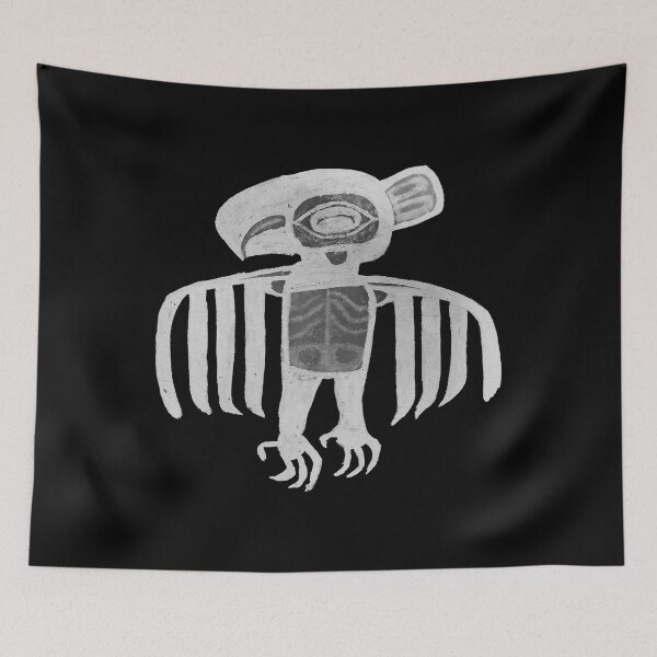 Item preview, Mystical Native American White Raven Spirit on Black designed and sold by Spirit-World.