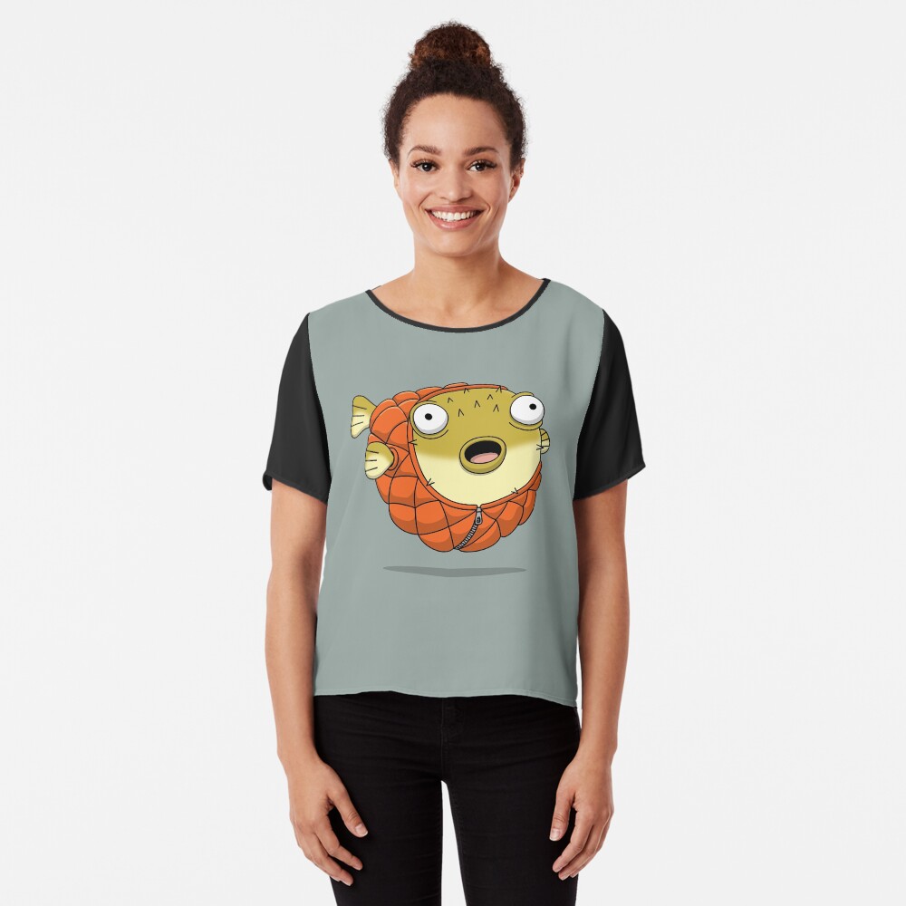 Puffer fish Chiffon Top