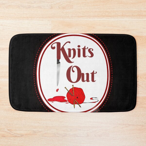 Item preview, Knits Out! Version Number 2 Ode to Knives Out!  Poster designed and sold by cholcapersih.